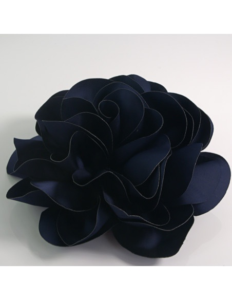 KWIAT Z MATERIAŁU RÓŻA BROSZKA PRZYPINKA LOLITA AKCESORIA 17 cm XL GRANAT