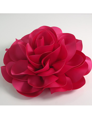 KWIAT Z MATERIAŁU RÓŻA BROSZKA PRZYPINKA LOLITA AKCESORIA 17 cm XL