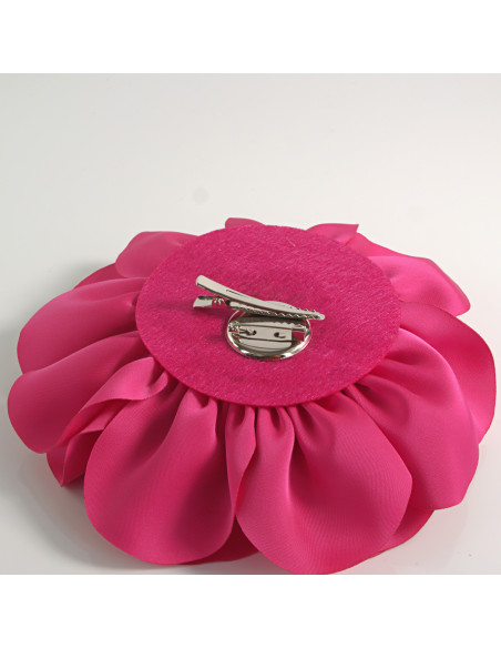 KWIAT Z MATERIAŁU RÓŻA BROSZKA PRZYPINKA LOLITA AKCESORIA 17 cm XL