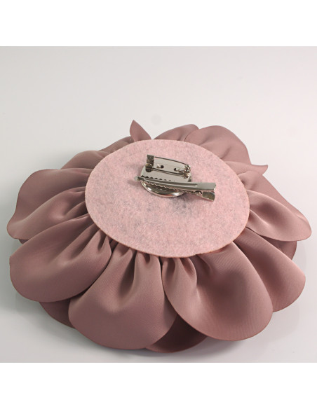 KWIAT Z MATERIAŁU RÓŻA BROSZKA PRZYPINKA LOLITA AKCESORIA 17 cm XL