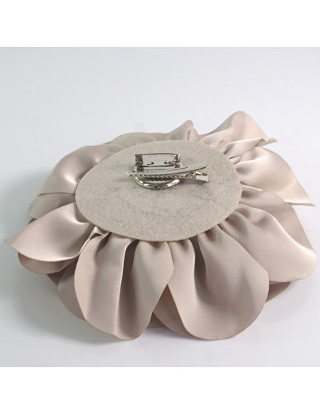 KWIAT Z MATERIAŁU RÓŻA BROSZKA PRZYPINKA LOLITA AKCESORIA 17 cm XL