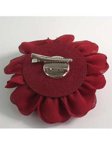 KWIAT Z MATERIAŁU RÓŻA BROSZKA PRZYPINKA LOLITA...