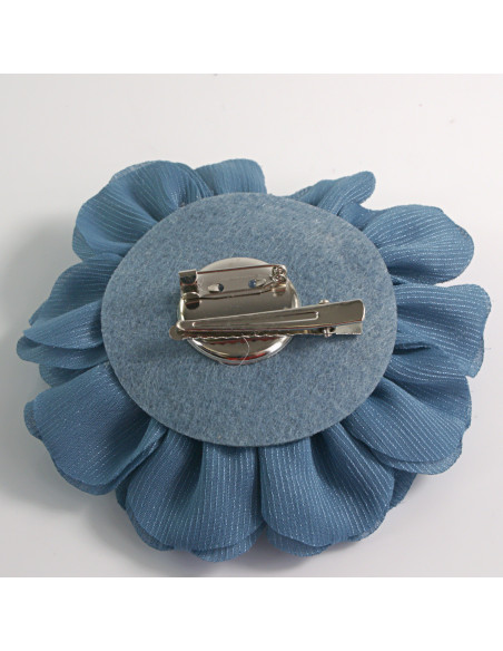 KWIAT Z MATERIAŁU RÓŻA BROSZKA PRZYPINKA LOLITA AKCESORIA 12 CM