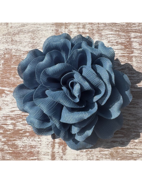 KWIAT Z MATERIAŁU RÓŻA BROSZKA PRZYPINKA LOLITA AKCESORIA 12 CM