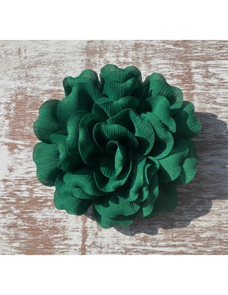 KWIAT Z MATERIAŁU RÓŻA BROSZKA PRZYPINKA LOLITA AKCESORIA 12 CM