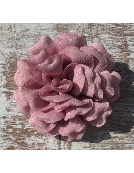 KWIAT Z MATERIAŁU RÓŻA BROSZKA PRZYPINKA LOLITA AKCESORIA 12 CM