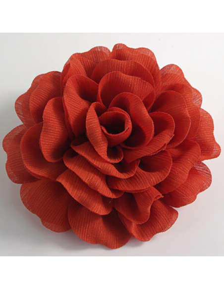 KWIAT Z MATERIAŁU RÓŻA BROSZKA PRZYPINKA LOLITA AKCESORIA 12 CM