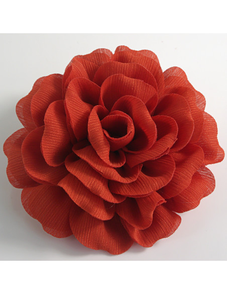 KWIAT Z MATERIAŁU RÓŻA BROSZKA PRZYPINKA LOLITA AKCESORIA 12 CM