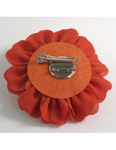 KWIAT Z MATERIAŁU RÓŻA BROSZKA PRZYPINKA LOLITA...