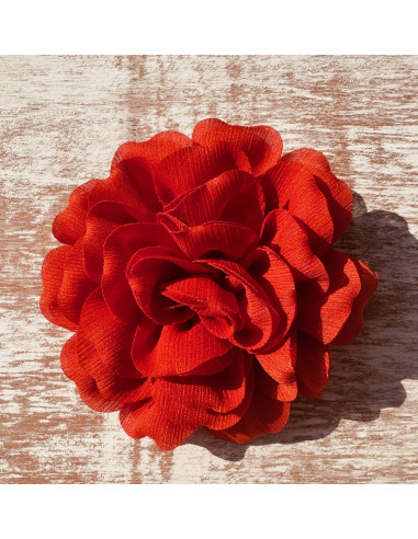 KWIAT Z MATERIAŁU RÓŻA BROSZKA PRZYPINKA LOLITA...