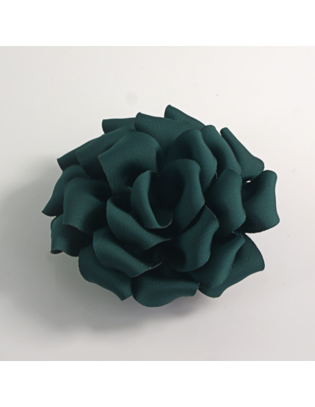 KWIAT Z MATERIAŁU RÓŻA BROSZKA PRZYPINKA LOLITA AKCESORIA 7 CM ZIELONY