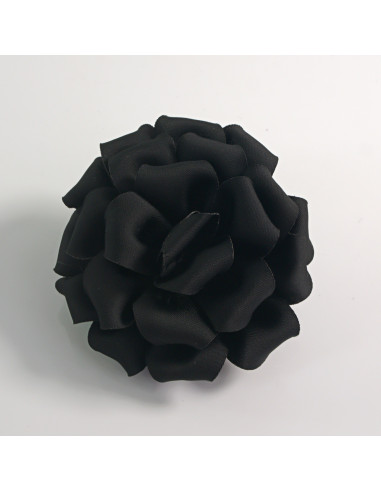 KWIAT Z MATERIAŁU BROSZKA PRZYPINKA LOLITA AKCESORIA 7 CM CZARNY