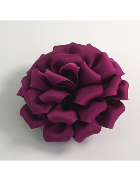 KWIAT Z MATERIAŁU BROSZKA PRZYPINKA LOLITA AKCESORIA 7 CM FIOLETOWY