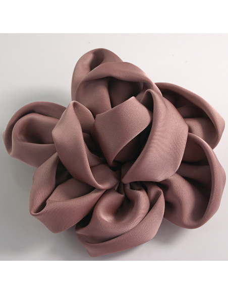 KWIAT Z MATERIAŁU BROSZKA PRZYPINKA LOLITA AKCESORIA 12 CM BRUDNY RÓŻ