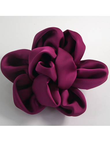 KWIAT Z MATERIAŁU BROSZKA PRZYPINKA LOLITA AKCESORIA 12 CM FIOLETOWY