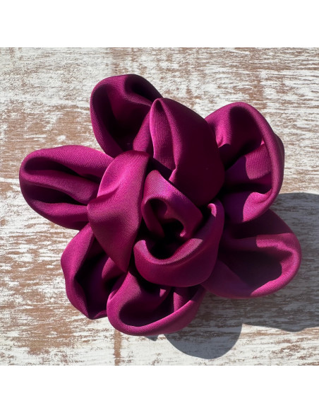 KWIAT Z MATERIAŁU BROSZKA PRZYPINKA LOLITA AKCESORIA 12 CM FIOLETOWY