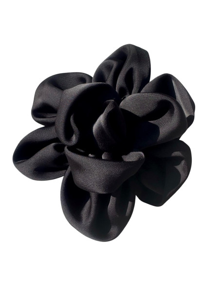 KWIAT Z MATERIAŁU BROSZKA PRZYPINKA LOLITA AKCESORIA 12 CM CZARNY