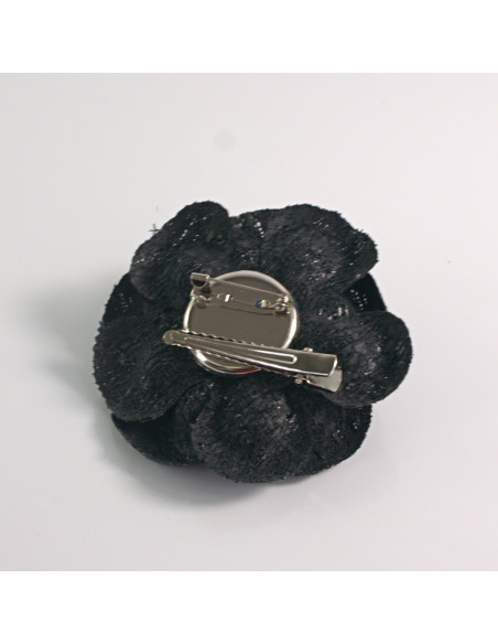 KWIAT Z MATERIAŁU BROSZKA PRZYPINKA LOLITA AKCESORIA 7 CM