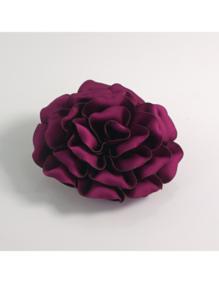 KWIAT Z MATERIAŁU BROSZKA PRZYPINKA LOLITA AKCESORIA 11 CM FIOLETOWY