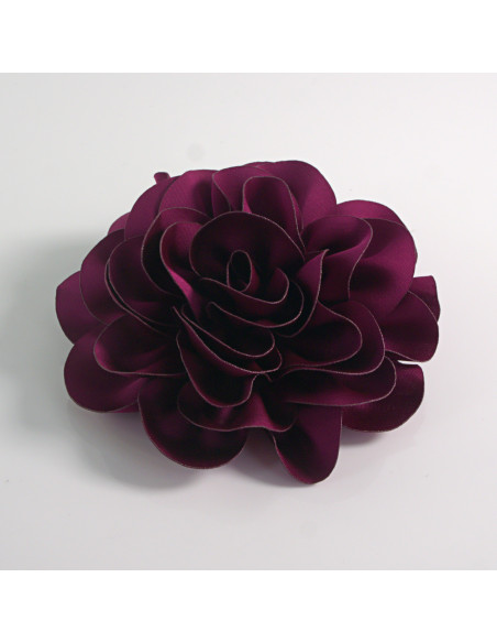KWIAT Z MATERIAŁU BROSZKA PRZYPINKA LOLITA AKCESORIA 10 CM FIOLETOWY