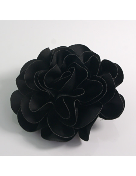 KWIAT Z MATERIAŁU BROSZKA PRZYPINKA LOLITA AKCESORIA 10 CM CZARNY
