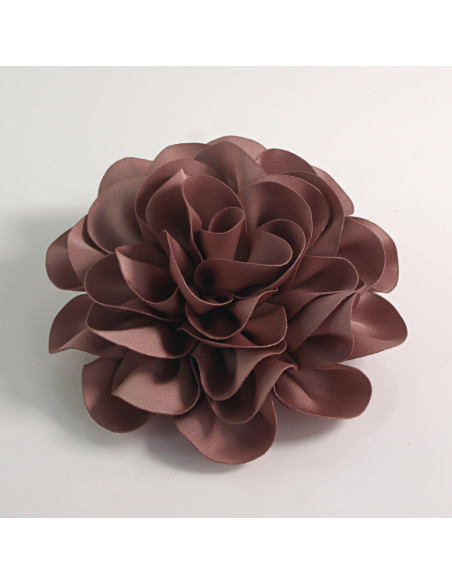 KWIAT Z MATERIAŁU BROSZKA PRZYPINKA LOLITA AKCESORIA 10 CM BRUDNY RÓŻ