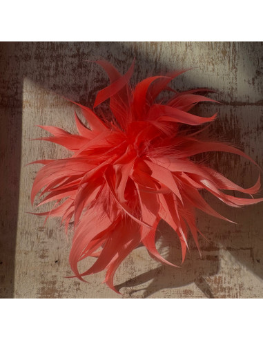 KWIAT Z PIÓR BROSZKA PRZYPINKA PIÓRA LOLITA...