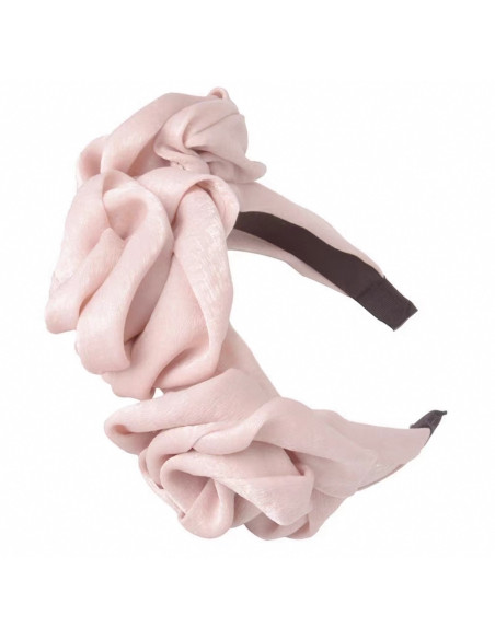 OPASKA DO WŁOSÓW WIANEK Z RÓŻAMI RÓŻE FASCYNATOR BLADY RÓŻOWY