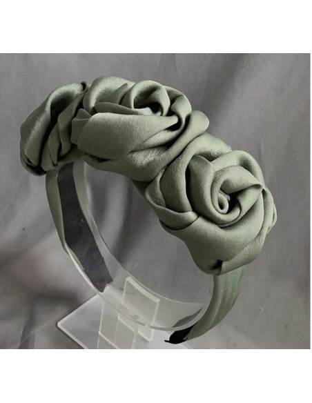 OPASKA DO WŁOSÓW WIANEK Z RÓŻAMI RÓŻE FASCYNATOR