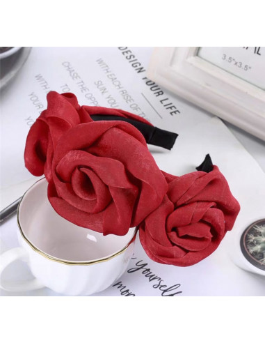 OPASKA DO WŁOSÓW WIANEK Z RÓŻAMI RÓŻE...