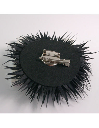 KWIAT Z MATERIAŁU KOLCE  BROSZKA PRZYPINKA...