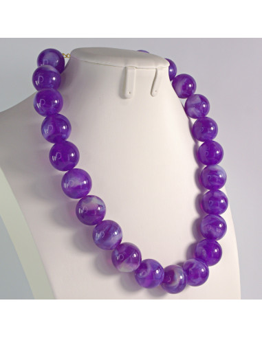 Naszyjnik KORALE FIOLET Lolita Akcesoria