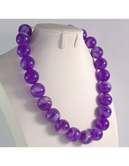 Naszyjnik KORALE FIOLET Lolita Akcesoria