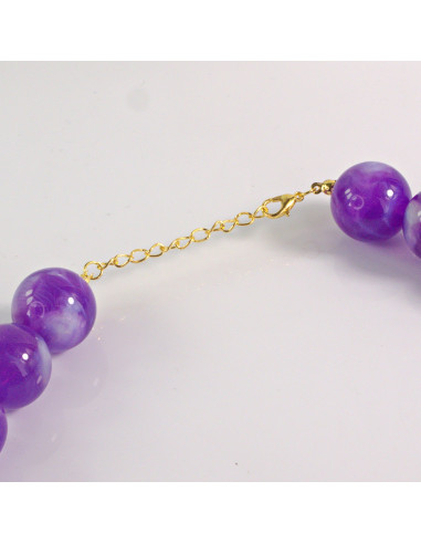 Naszyjnik KORALE FIOLET Lolita Akcesoria