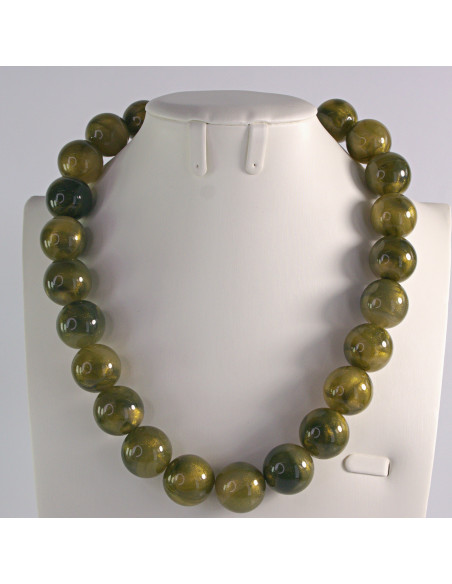 Naszyjnik KORALE ODCIENIE ZIELENI Lolita Akcesoria