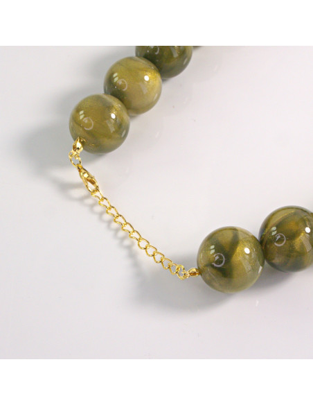 Naszyjnik KORALE ODCIENIE ZIELENI Lolita Akcesoria