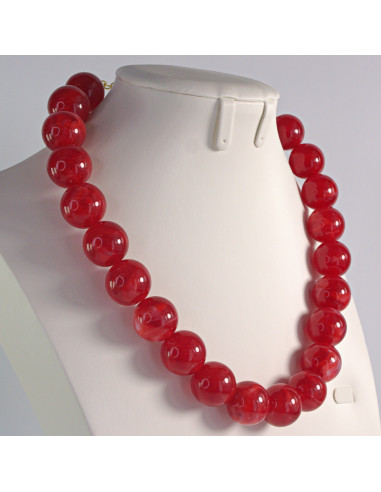 Naszyjnik KORALE CZERWONE Lolita Akcesoria