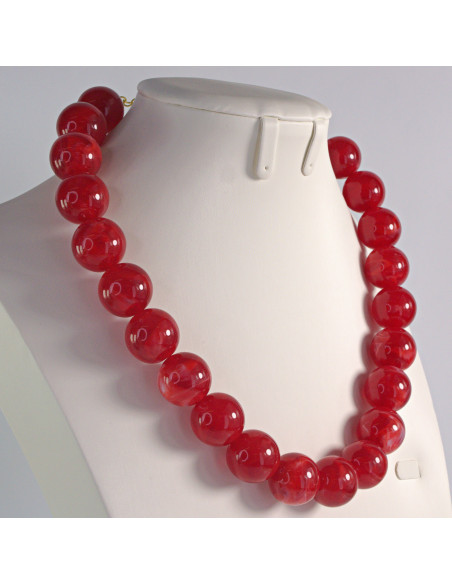 Naszyjnik KORALE CZERWONE Lolita Akcesoria