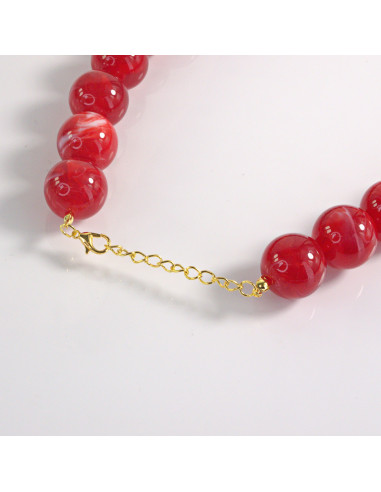 Naszyjnik KORALE CZERWONE Lolita Akcesoria