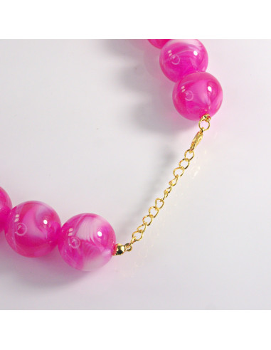 Naszyjnik KORALE FUKSJA Lolita Akcesoria