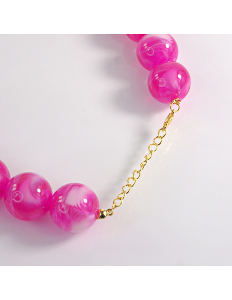 Naszyjnik KORALE FUKSJA Lolita Akcesoria