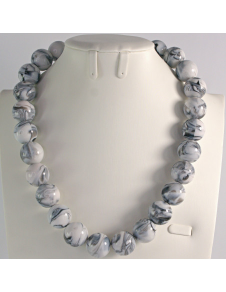 Naszyjnik KORALE SZAROŚĆ Lolita Akcesoria