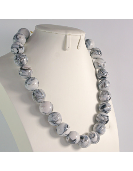 Naszyjnik KORALE SZAROŚĆ Lolita Akcesoria