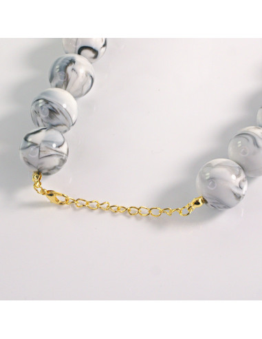 Naszyjnik KORALE SZAROŚĆ Lolita Akcesoria