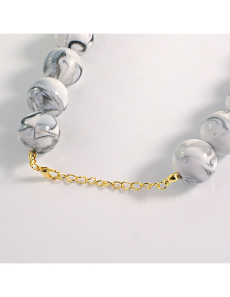 Naszyjnik KORALE SZAROŚĆ Lolita Akcesoria