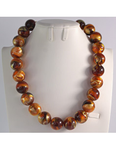 Naszyjnik KORALE ODCIENIE BRĄZU Lolita Akcesoria