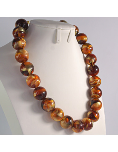 Naszyjnik KORALE ODCIENIE BRĄZU Lolita Akcesoria