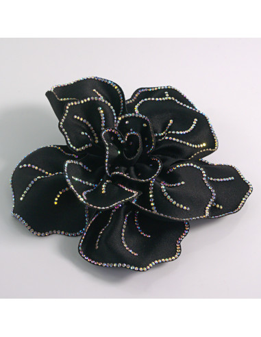 KWIAT Z MATERIAŁU RÓŻA BROSZKA PRZYPINKA LOLITA...