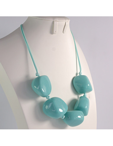 Naszyjnik morskie kamienie w stylu BOHO Lolita...