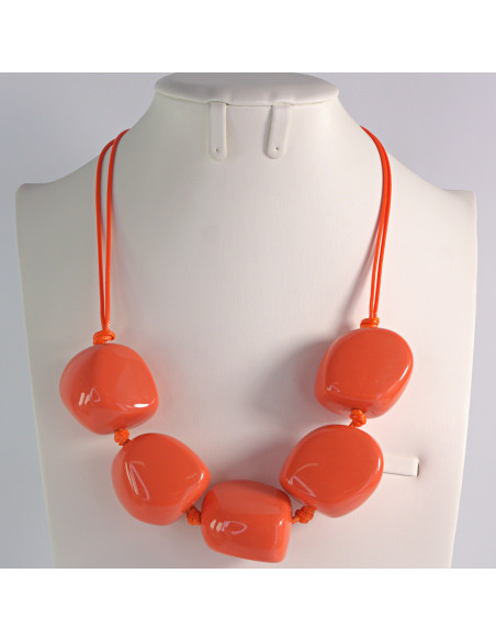 Naszyjnik pomarańczowe kamienie w stylu BOHO Lolita Akcesoria